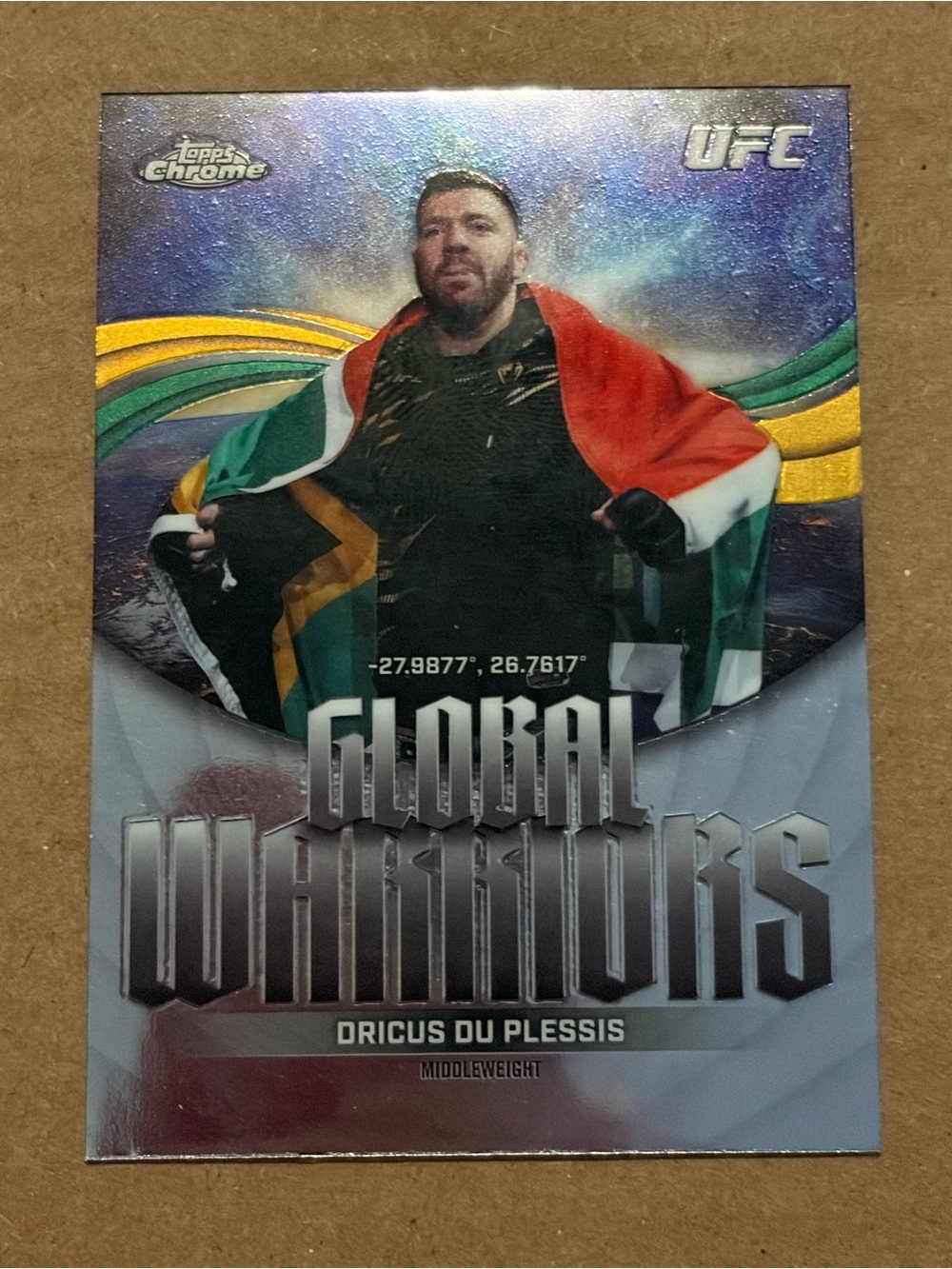Dricus Du Plessis 2026 Topps Chrome MMA UFC Card